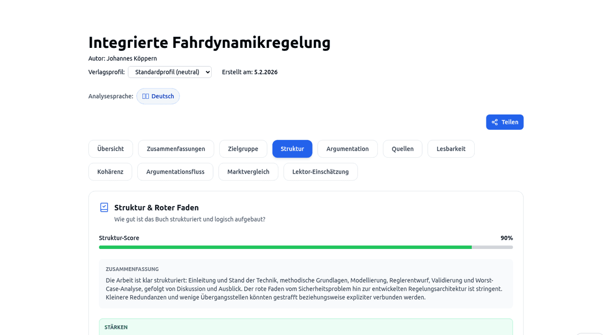 narratiQ Argumentationsanalyse: These, Evidenz und logische Konsistenz auf dem Prüfstand