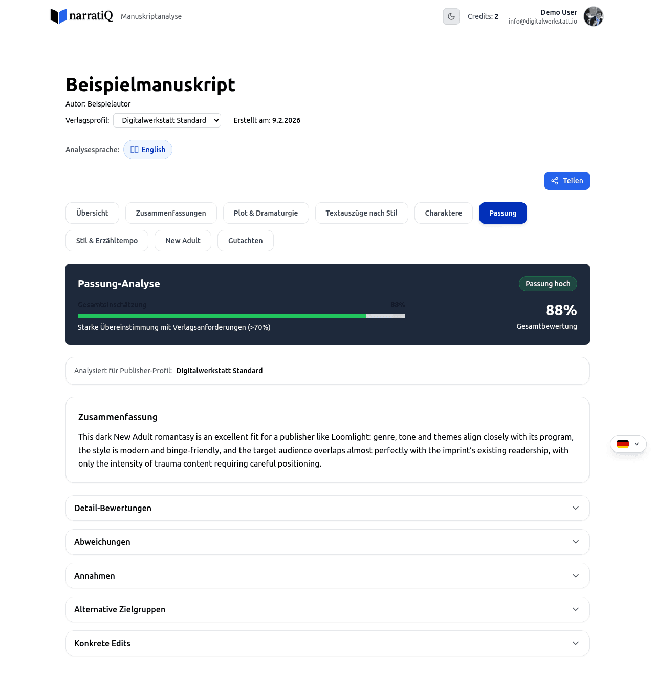 Passungs-Tab mit Verlagseignung